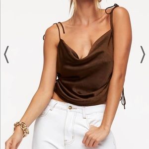NWT Lioness String Along Top in Brown